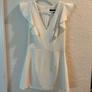 French Conection cream colored dress